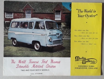 Ford Thames Dormobile Motor Caravan Brochure 1961 - Martin Walter - Image 1 of 4
