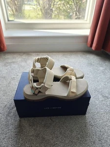 Rockport, Sandalias Trail Tech Beige Mujer, Reino Unido 7, Nuevas - Imagen 1 de 9