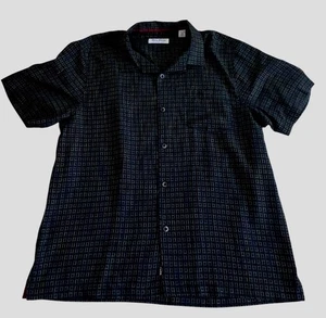 Camisa TOMMY BAHAMA THE COCONUT POINT Para Hombres XL Negra Multicolor Estampado Cuadrado - Imagen 1 de 6