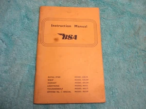 BSA A65 A50 Instruction manual handbook , genuine - Picture 1 of 1