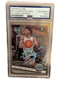 2023 Topps Bowman U Zacchaire Risacher Signed RC Silver PSA/DNA Hawks AUTOGRAPH - Picture 1 of 2