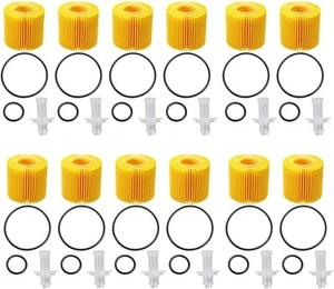 12Pcs Engine Oil Filter Sets Replacement forToyota Lexus Pontiac Scion Truck... - Picture 1 of 7