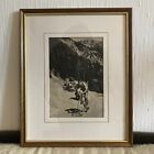 Vintage Framed Cycling Photograph Hugo Koblet Tour De France 1951 Col d’Izoard