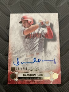 2016 Topps Tier One Breakout Autographs #BOABD Brandon Drury /299 Arizona D-back