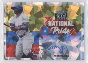 2021 Leaf Metal Draft National Pride Silver Crystals Jose Ramos #NP-JR1 Auto