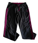 Adidas Women’s Track Pants Sz Large Athletic Workout Black Purple