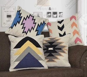 4 Sets of Handmade Kilim Cushion Pillows for Sofa 18" Vintage Kilim Throw Pillow - Picture 1 of 6