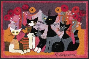 Rosina Wachtmeister Fußmatte Festa dei Gatti 50x75 cm - Bild 1 von 8