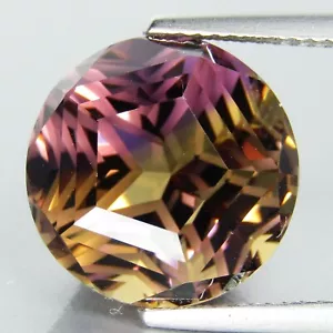 13.35Cts Beautiful 100% Natural Ametrine Round precision Cut Loose Gem REF VDO - Picture 1 of 4