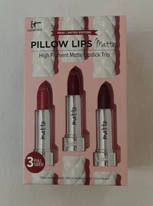 IT Cosmetics Limited Edition Pillow Lips Mattes High Pigment Matte Lipstick Trio - Picture 1 of 7