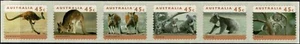 1994 Koalas & Kangaroos 1R Reprint (Cambec) Strip of 6 P&S Stamps MUH. - Picture 1 of 2
