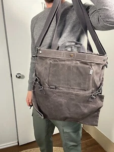 Barebones Living Harvesting Sammeltasche Paraffin grau Rucksack Canvas - Bild 1 von 5