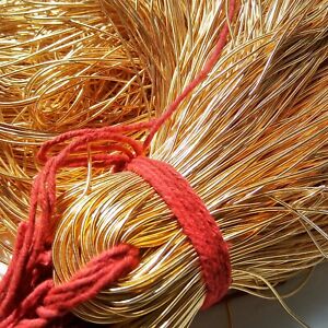 Metallic French Wire, Bullion Wire, Gimp Wire, Embroidery 100 Gms FREE SHIPPING