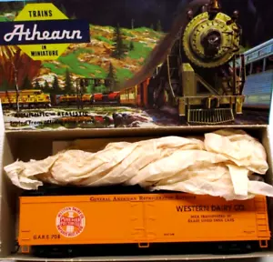 Reefer RTR Athearn 50 pies Western Dairy EXPRESS HO = 1/87 CONSTRUIDO 4 DISEÑO - NARANJA - Imagen 1 de 19