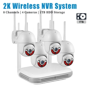 KERUI 8CH NVR 4MP Home Wireless Security Camera System WiFi IP Outdoor 1TB HDD - Picture 1 of 17