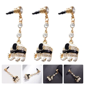 3 Pcs Dust Plug Plastic Mobile Dustproof Plugs Earphone Jack Charm - Zdjęcie 1 z 12
