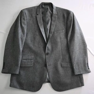 Andrew Fezza 44S Gray Sharkskin Wool Blazer Jacket Sport Coat - Picture 1 of 12