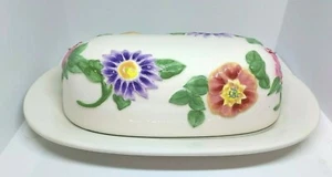 Pfaltzgraff Steinzeug Floral EMMA Butterdose mit Deckel SCHÖN EUC - Bild 1 von 5