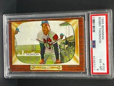 1955 Bowman Bobby Thomson #102 - PSA 6 EX-MT - Milwaukee Braves/New York Giants