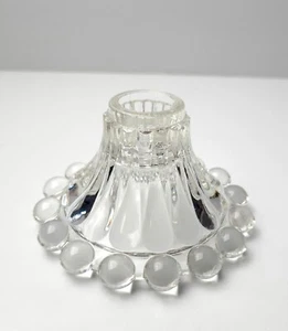 Vintage Anchor Hocking Berwick Boopie Glas klar einzelner Kerzenhalter - Bild 1 von 7