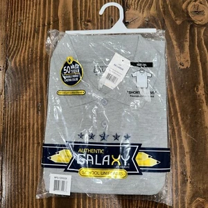 NWT Galaxy School Uniform Size 2XL Polo - Gray - Picture 1 of 8