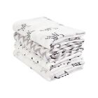 Baby Muslin Swaddle Blanket 70% Bamboo 30% Cotton Receiving Blanket 4 Pc, 47x47”