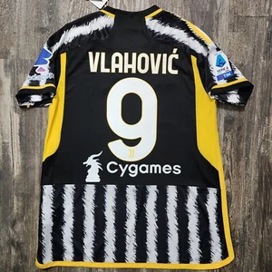 2024 Adidas Juventus Home Soccer Jersey Dusan Vlahovic Women L Serbia - Picture 1 of 8
