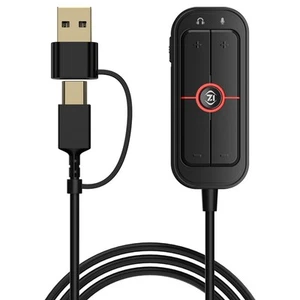 Sound Card GS10 External 7.1 Channel TypeC Gaming 3.5 mm Headphone Audio9670 - Photo 1/9