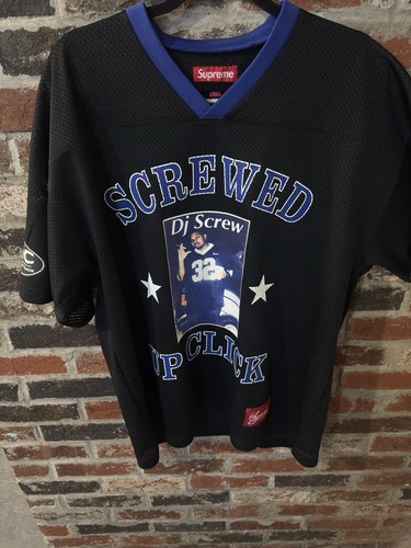 Supreme DJ Screw Football Jersey Blue - Brand New Size Large