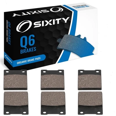 Front + Rear Organic Brake Pads 1983-1986 Suzuki GS550ES Set Full Kit ED ESD pr — 第 1/4 张图片