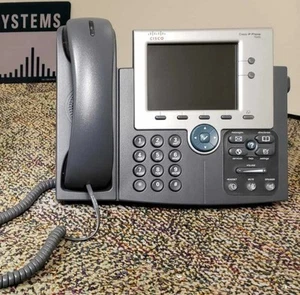 Cisco 7945 IP Phone SIP Firmware Color Screen w/ Power adapter - Picture 1 of 1