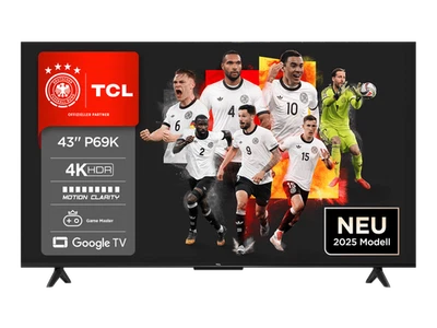 TCL Fernseher 43P69K 43 Zoll 4K Ultra HD LED TV #1907238 - Bild 1 von 4