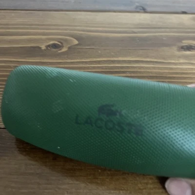 Estuche rígido para gafas de sol Lacoste #604 transporte de viaje verde ¿de colección? Foto 1 de 4