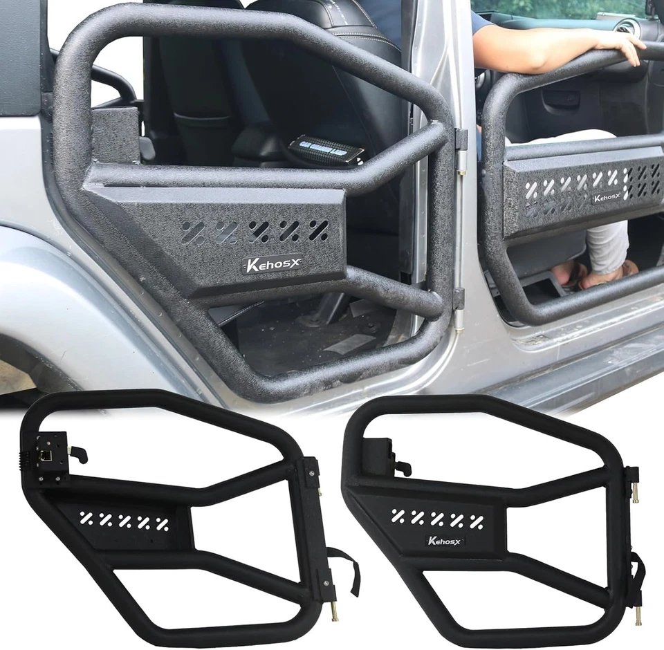 Rear Tube Doors for Jeep Wrangler JK 2007-2018 Heavy-Duty Off-Road Steel Set Foto 1 de 4