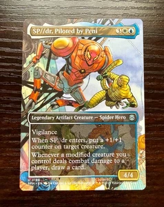MTG SP dr, Piloted by Peni 0199 Borderless Spider-Man SPM - Picture 1 of 2