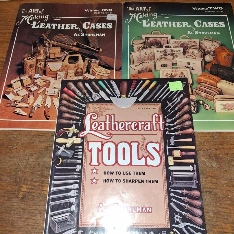 The Art of Making 皮革保护壳 Vol 1 & 2 平装 Stohlman +皮革工艺工具 — 第 1/1 张图片