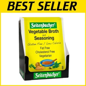 Fat-Free, Gluten-Free Vegetable Broth Mix - Pack of 12 Instant Flavor Boosters - Picture 1 of 6