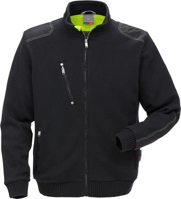 Fristads Kansas 121627-940- Größe M - Strickjacke 7101 BLK, Schwarz