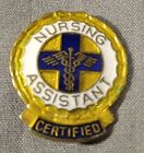 1977 Certified Nursing Medical Assistant Gold Tone Pin Caduceus Award Lapel Pin