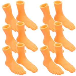 6 Paar interaktive Fingerpuppen Mini Füße links rechts Fuß Geschichtenerzählen Requisiten - Bild 1 von 12