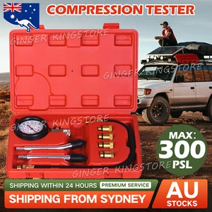 Petrol Engine Compression Tester Kit Tool Set For Automotives Motorcycle AU SHIP - Picture 1 of 10