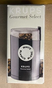 KRUPS Gourmet Select Electric Coffee Spice Grinder Stainless Steel Blades White - Picture 1 of 11