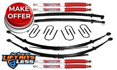 Kit de elevación Skyjacker 2,5" con amortiguadores máximos negros para 88-91 GMC V1500 Suburban 4x4 Foto 1 de 2
