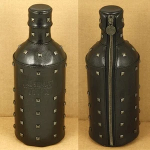 Absolut Rock Limited Edition Leather Studded Bottle Cover 11" x 4" x 4" Full zip - Picture 1 of 4