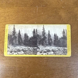 John P. SOULE Stereoview 1132. Merced River Yo Semite Valley California 1870 - Imagen 1 de 8