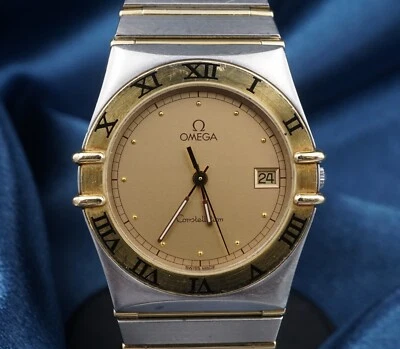 Omega Constellation SS 18k Gold 32mm Watch Full Bar 396.1070 Quartz W1061 - Image 1 of 4