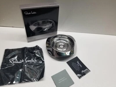 Robert Welch 漂移葡萄酒杯垫不锈钢 18/10 全新带盒 — 第 1/4 张图片