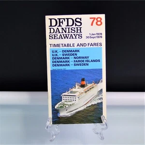 Horarios Danés Marítimos Ferias Barco Barcos Náuticos De Colección 1978 Viaje Efímero - Imagen 1 de 7