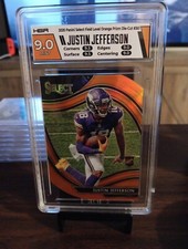 2020 Select Diecut Orange Prizm #361 Justin Jefferson Rookie RC HGA 9 🔥🔥🔥