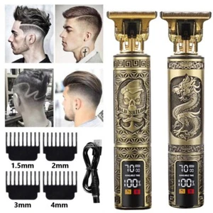 Electric Hair Clipper Hair Trimmer Professional Shaver Beard Barber Haircut T9 - Picture 1 of 38